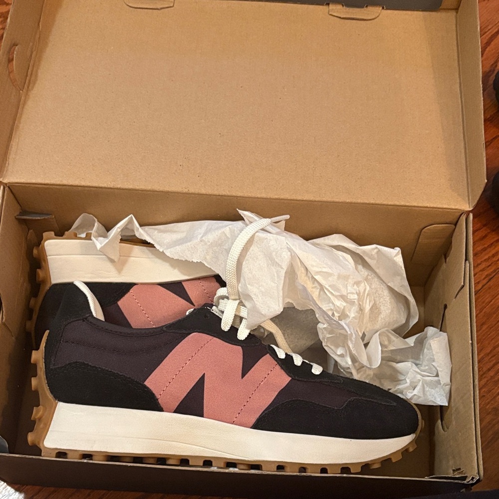 New Balance Black and Pink Athletic Shoes